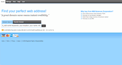 Desktop Screenshot of domainsales.mis-sciences.com
